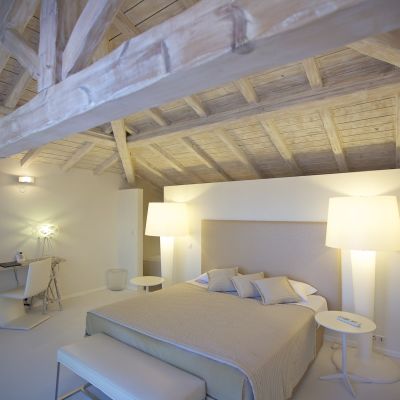 Chambre Luxe Hotel Santa Maria Ile Rousse Lit 1